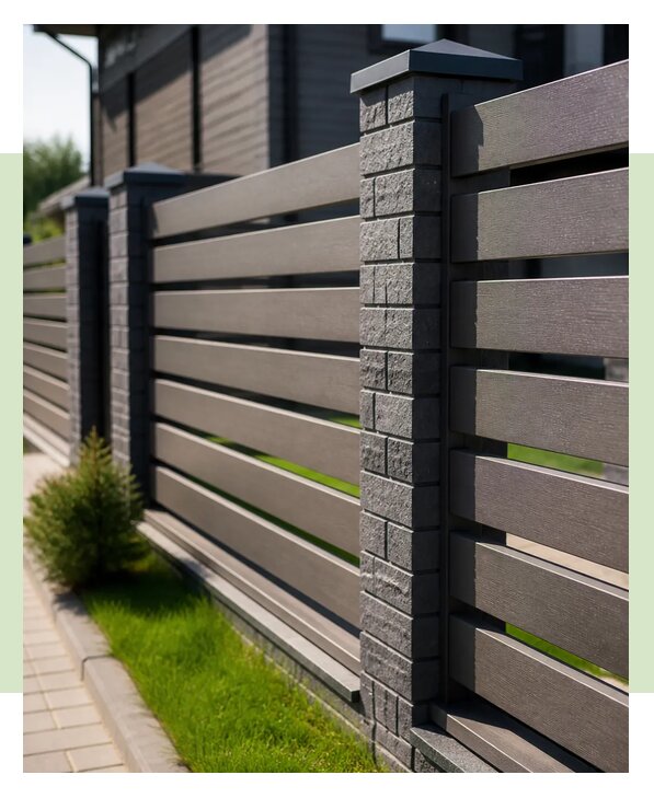 Горизонтальный забор евроштакетника в Стрежевом по цене от 4282 р. | ЗаборЭксеперт-Стж